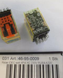 Relay IDEC Black 4Pol AC 230V RUS4-A220